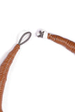 Grey and White Cruelty Free Leather Layered Necklace