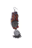 Raami Contrast Thread Tribal Earrings