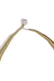 Gold and White Layered Thread Necklace