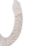 Frost white Thread Tribal Necklace