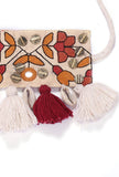 Red and White Kutch Embroidery Choker