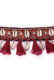 Ruby Red Thread Cowry Shell Kutch Choker
