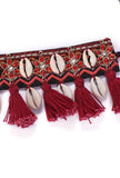 Ruby Red Thread Cowry Shell Kutch Choker