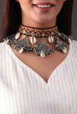 Tahira Silver Kutch Choker