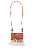 Orange Kutch Tasseled Pendant