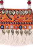 Orange Kutch Tasseled Pendant
