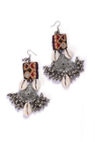 Swastika Silver Kutch Earrings