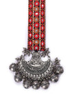 Black with Silver Beads Kutch Choker