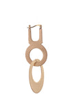 Tie on Tie Brass Earrings