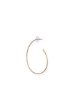 Arc Line Brass Earrings