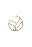 Artistic Sphere Brass Earrings