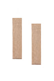 Rectangular Plain Brass Earrings
