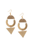 Jacqueline Brass Earrings