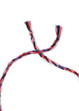 Royal Blue Thread Silver Tribal Necklace