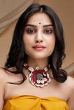 Maroon Thread Tribal Necklace