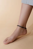 Black Thread Tribal Anklet for Women