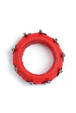Peach Thread Wooden Bangles