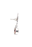 Lotus Light Pink Brass Earrings