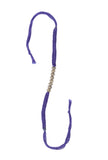 Set Of 2: Inika Purple Thread & Antique Plated Brass Beaded Anklets