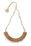South Indian Laxmi Devi Pearl Necklace Ensemble
