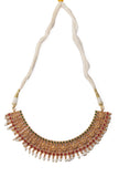 South Indian Laxmi Devi Pearl Necklace Ensemble
