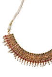 South Indian Laxmi Devi Pearl Necklace Ensemble
