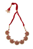 Handcrafted Antique Kemp Choker And Chand Jhumka Set