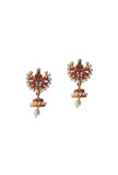 Handcrafted Antique Kemp Choker And Chand Jhumka Set