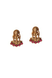 Divine Temple Jewellery Set In Alloy With Antique Finish