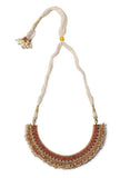 Stunning Guttapusalu Necklace & Jhumka Set In Antique Gold