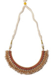 Stunning Guttapusalu Necklace & Jhumka Set In Antique Gold