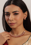 Elegant Antique Necklace And Stud Earrings