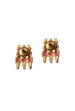 Elegant Antique Necklace And Stud Earrings