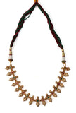 Antique Gold Finish Semi-Tribal Kemp Necklace Set