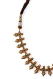 Antique Gold Finish Semi-Tribal Kemp Necklace Set