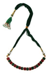 Simple Sufi Style Choker Set With Antique Gold Finish