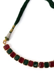 Simple Sufi Style Choker Set With Antique Gold Finish