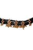 Patva Beaded Thin Choker Set With Small Stud Earrings