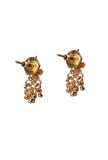 Patva Beaded Thin Choker Set With Small Stud Earrings