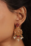 Traditional Laxmi Devi Neck Center Choker Set With Antique Finish