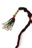 Traditional Laxmi Devi Neck Center Choker Set With Antique Finish
