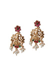 Traditional Laxmi Devi Neck Center Choker Set With Antique Finish