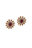 Ethnic Three-Line Moti Mala Choker Set With Adjustable Neck Dori And Antique Tops