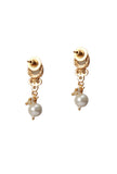 Kundan, Beads, And Kemp Combination Antique Gold Jewellery Set With Pair Studs