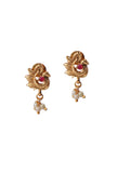 Peacock Inspired Antique Gold Finish Jewellery Set
