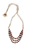 Three-Layer Sufi Style Jewellery Set In Alloy With Glass Stones