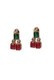 Three-Layer Sufi Style Jewellery Set In Alloy With Glass Stones