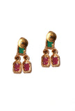 Three-Layer Sufi Style Jewellery Set In Alloy With Glass Stones