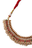 Traditional Alloy Guttapusalu Jewellery Set With Pair Of Jhumkas