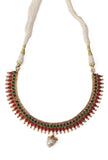 Antique Finish Kemp Jewellery Set Featuring Big Chandbali Earrings